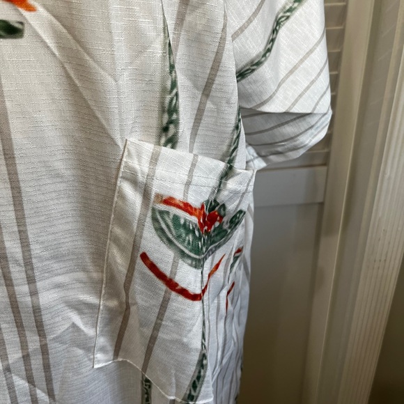 Floral Printed White & Orange Maxi Kaftan - Picture 3 of 5